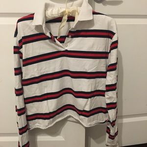 Cropped rugby long sleeve.